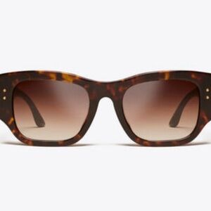 Tory Burch Vintage Exploded Stacked Wide Sunglasses